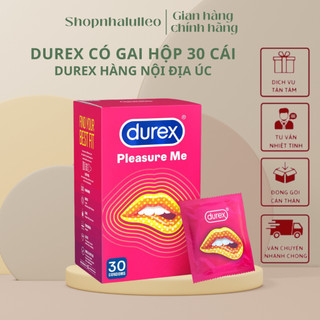 (Hàng  Nội Địa Úc )Bao Cao Su Pleasuremax Của hãng Durex , Gân Gai hộp 30 chiếc