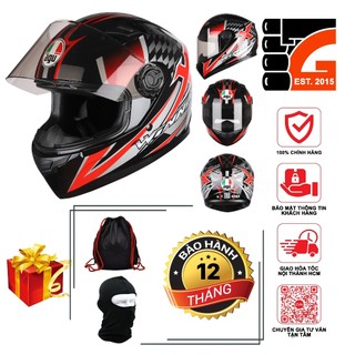 [TẶNGTÚIĐỰNG + KHĂNTRÙM + BH12THÁNG] Nón bảo hiểm AGU fullface tem Winner X V78 A138