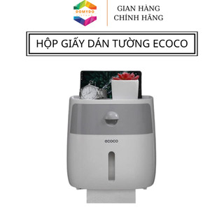 Hộp Đựng Giấy Dán Tường Ecoco 2 Tầng Cao Cấp - Hộp Đựng Giấy Thông Minh Gắn Tường Chống Nước