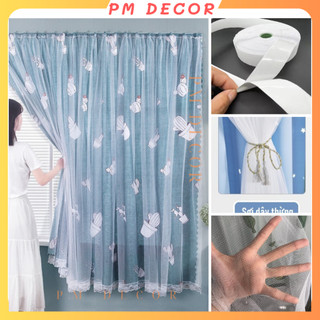 Rèm cửa dán tường không cần khoan đục, Rèm cản nắng 80%,Tặng kèm miếng dán và dây buộc,dễ sử dụng tháo nắp.