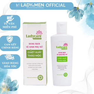 Gel vệ sinh phụ nữ Ladycare 100ml chiết xuất thảo mộc hỗ trợ dưỡng ẩm, làm sạch, mùi thơm dễ chịu ( DATE 24/3/2024)