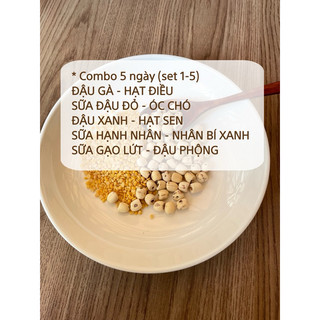 Combo hạt nấu sữa hạt