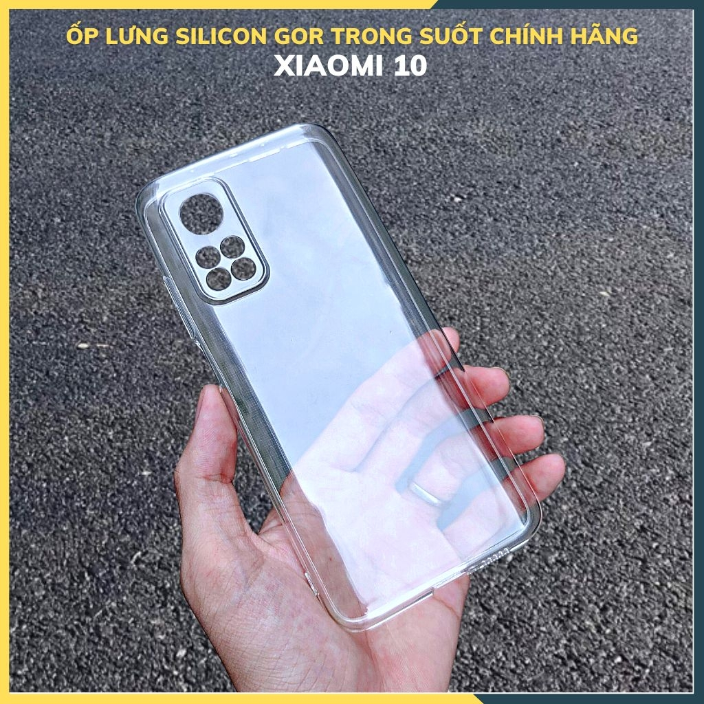Ốp lưng silicon Xiaomi Mi 10T / 10T Pro 5G trong suốt chính hãng GOR