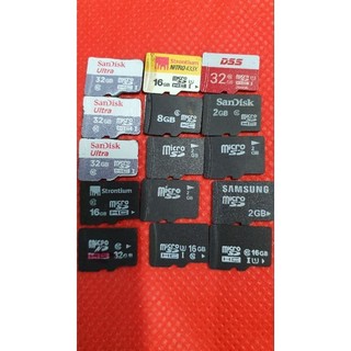 Thẻ nhớ cũ 1gb,2gb,4gb,8gb,16gb,32gb(đã foamt sạch và dùng ok test kỹ).bảo hành 12 tháng