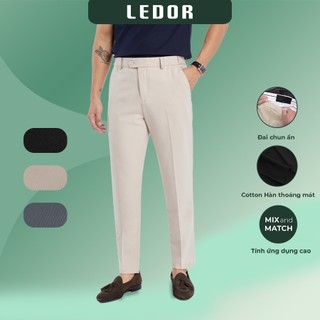 Quần tây nam Smart Pants LEDOR form Slim Fit sang trọng, năng động.