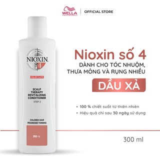 Dầu Xả NIOXIN 4 Dành Cho Tóc Nhuộm, Thưa Mỏng Và Rụng Nhiều Trong Thời Gian Dài Scalp Conditioner Colored Hair 300ml/1L