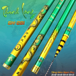 Cần câu tay thanh long 5h tặng kèm đọt phụ đủ size 3m6 - 5 m4