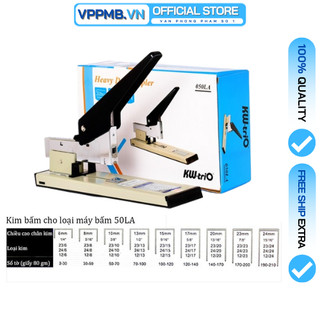 Dập ghim đại trợ lực KW 50LA cỡ lớn,máy dập ghim đại dập 210 tờ