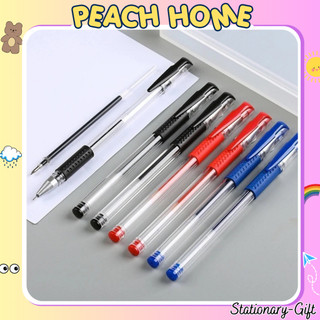 Bút Chữ A 0.5mm Mực Gel Giá 1K Viết Trơn Nét Mảnh Nhanh Khô Viết Bi NướcTrong Suốt Peachhome Muji
