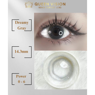 Lens mắt màu Dreamy Gray xám hoa tiết mặt trăng