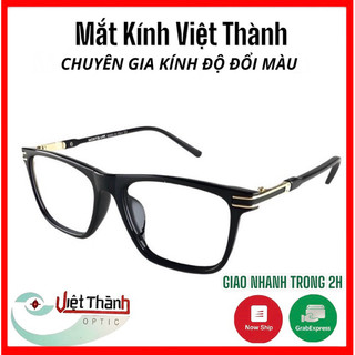 HCM Gọng kính giả cận vuông bầu MẮT KÍNH CẬN GỌNG VUÔNG MÀU ĐEN ombre GMB2