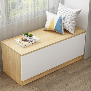 Tủ gỗ kê đầu giường cửa sổ có thể ngồi nằm được BAMBOOHOME kệ để quần áo,...lắp ghép tiện lợi