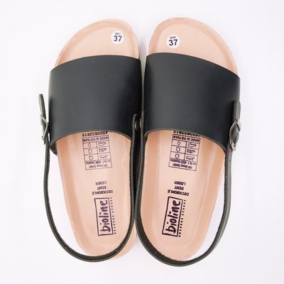 DK22 - Sandal Đế Trấu BIOLINE Official Quai Da Bò Nguyên Tấm Lót Chống Nước