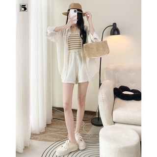 Set áo sơ mi nữ Twentyfive kèm áo 2 dây bên trong và quần đùi 5880