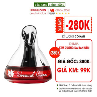 Kem dưỡng da ban đêm ngọc trai Renewal Cream Linh Hương dưỡng sáng da se khít lỗ chân lông ngăn ngừa lão hóa da