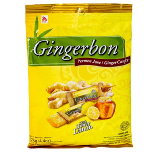  Kẹo Gừng Dẻo Hương Chanh Mật Ong Gingerbon Ginger Candy With Honey Lemon  Gói 125g  