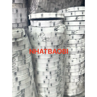 Nhãn dệt size 1000 con may quần áo