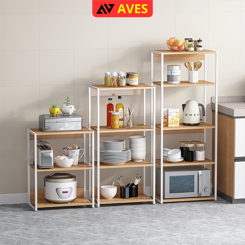 Kệ nhà bếp đa năng lưu trữ gọn gàng phòng bếp gố MDF thương hiệu AVES - GM05
