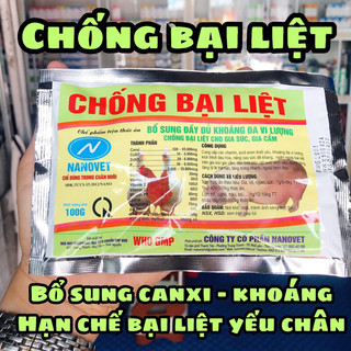 Chống bại liệt trên gia súc,gia cầm gói 100gram