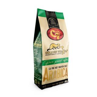 Combo 5 Túi Cà Phê Bột Rang Xay Arabica Nguyên Chất - Con Chồn Vàng - Túi Kraft 100Gr