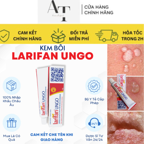 Kem bôi Larifan Ungo ngăn ngừa mụn rộp, sùi mào gà, Herpes 10g xuất xứ Châu Âu.