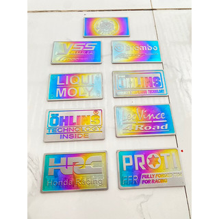 Tem titan dán bình nước mát dè con AB, hoặc vario đã thay dè ab chất liệu titan có keo sẵn dễ sử dụng