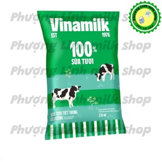Combo 10 Bịch Sữa Tươi Vinamilk 220ml (Đủ vị)