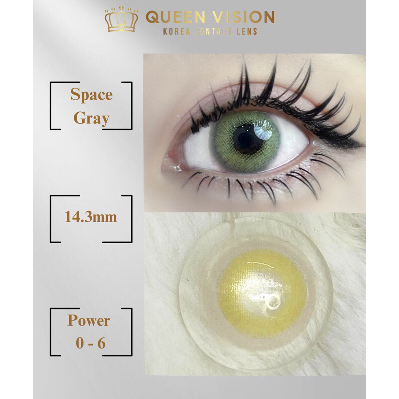 ( FULL 0 - 6 độ ) Lens mắt màu Space Gray xám tây giãn nhẹ  (dòng lens sử dụng 12 tháng)