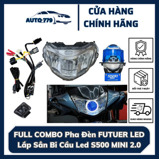 Full combo pha đèn futuer led lắp sẳn bi cầu led s500 mini 2.0 chatgpt