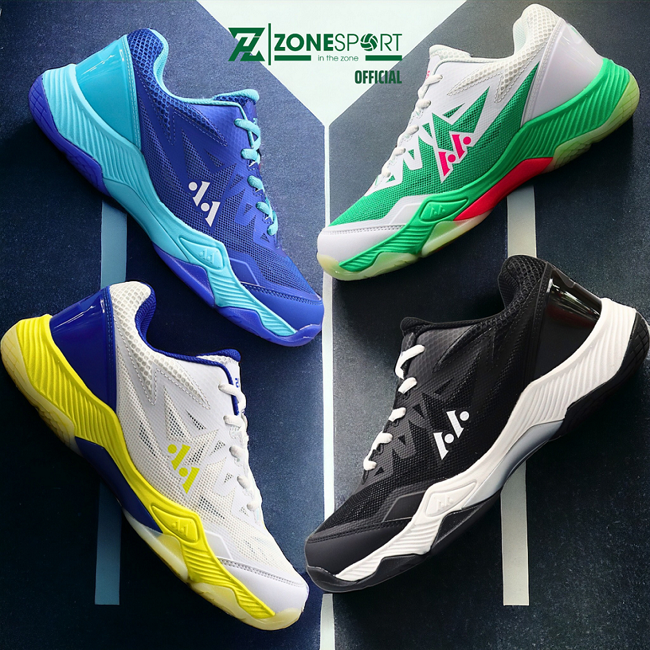 Giày Thể Thao Lefus L028 - Giày Cầu Lông, Bóng Chuyền, Bóng Bàn cổ thấp chất da PU kết hợp lưới