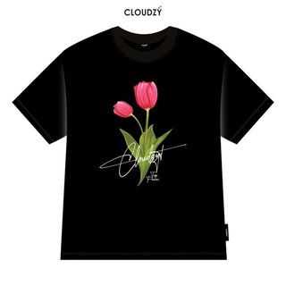 Áo thun baby tee phông trơn cộc tay nữ local brand cổ tròn body cotton co giãn trắng đen BBT TULIP