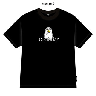 Áo thun baby tee phông local brand cộc tay nữ Cloudzy cổ tròn vải cotton co giãn baby tee BBT DUCKI