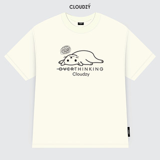 Áo baby tee phông trơn cộc tay nữ Cloudzy cổ tròn body cotton co giãn thun baby tee BBT OVERTHINKING