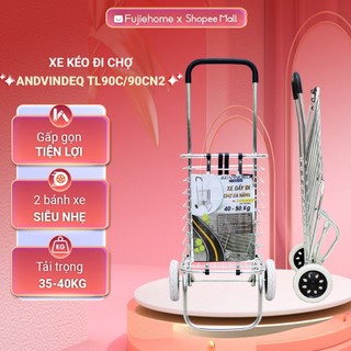 Xe kéo đi chợ siêu thị có giỏ gấp gọn ADVINDEQ TL-90C chính hãng bảo hành 12 tháng