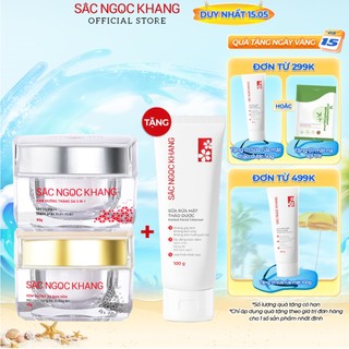 Combo Kem Dưỡng Da Sắc Ngọc Khang Fullsize (Kem Ngày 30g_Kem Đêm 30g)