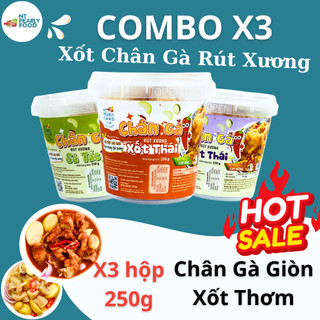 Combo X3 Chân Gà Rút Xương Xốt Thái - ComBo Sả Tắc Thực Phẩm Ngọc Tú