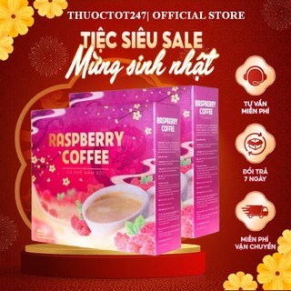 Cà Phê giảm cân Mâm Xôi Raspberry Coffee hộp 15 gói - Giảm cân an toàn, hiệu quả