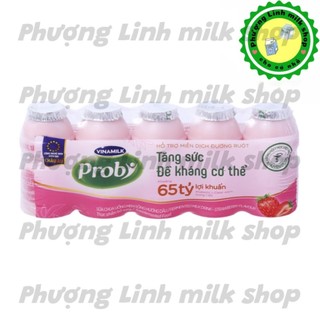 Sữa chua uống probi dâu - lốc 5 chai 65ml