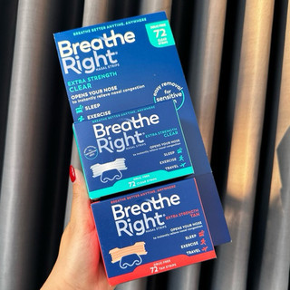 Mẫu mới - Miếng dán chống ngáy Breath Right hộp 72 miếng
