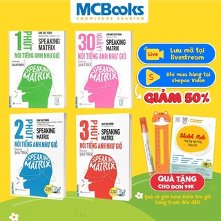 Sách Combo Speaking Matrix Nói Tiếng Anh Như Gió Kèm App Học Online