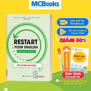 Sách - Restart your English Traveling Abroad - Yêu Lại Tiếng Anh Từ đầu - Kèm App Học Online