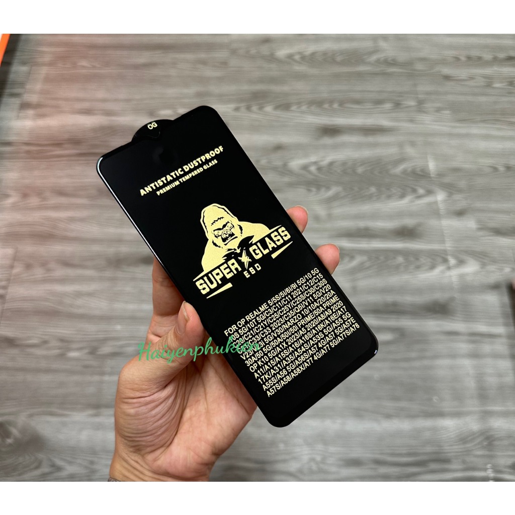 Cường lực Full màn KINGKONG cao cấp Oppo A18 A38 A56/A56S A55 5G A58 5G A78 5G Cảm ứng mượt