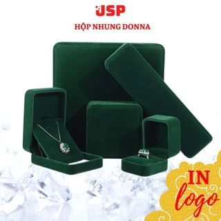 Hộp nhung đựng trang sức JSP nhận in Logo hộp đựng nhẫn dây chuyền vòng tay khuyên tai hộp nhẫn cưới