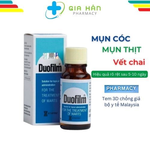 Loại bỏ mụn cóc, chai chân, mụn cơm Duofilm 15ml.