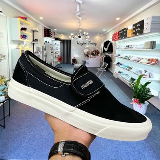 Giày Vans FOG Slipn on đen trắng, giày vans lười Cao cấp. size 36 - 43 full box