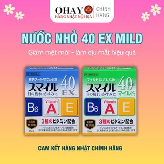  Nước nhỏ mắt 40 EX Mild của hãng Lion, Nhỏ mắt slime nội địa Nhật Bản-Ohayo Shop