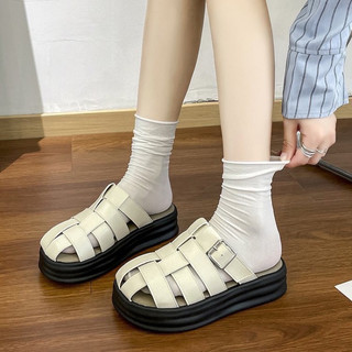Sục rọ 2 nan cao 4cm dọc khóa vuông mềm êm chân phù hợp cho mùa hè