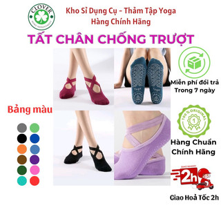 Tất Tập Yoga Chống Trơn Trượt - Đế Gắn Hạt Silicon Mềm Chống Trượt