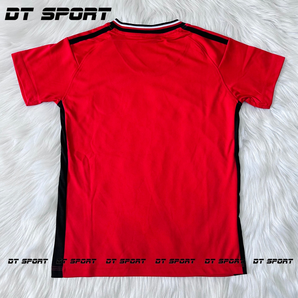 Quần Áo Bóng Đá Trẻ Em, Bộ Đồ Thể Thao Đá Banh Mu Đỏ Siêu Cưng Vải Thun Lạnh Cao Cấp