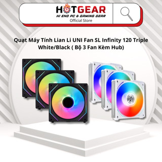 Quạt máy tính lian li uni fan sl infinity 120 triple white/black